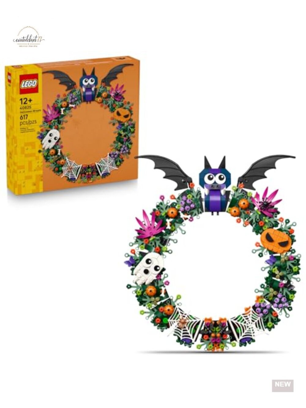 LEGO Halloween Wreath Building Kit 617 Pieces